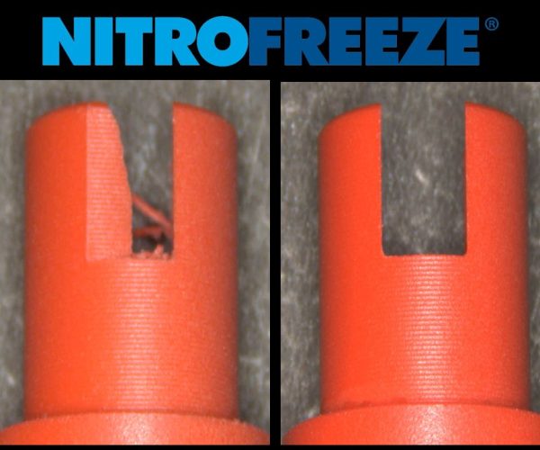 Turcite PTFE Threaded Nut (Cryogenic Deburring)