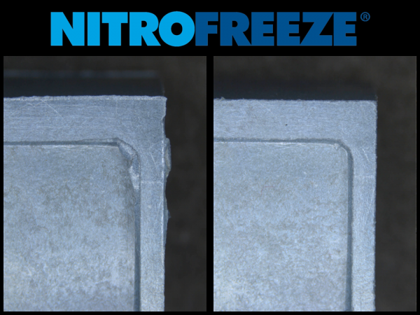 Carbon Filled Nylon Deflashing- Blue Electrical Connector