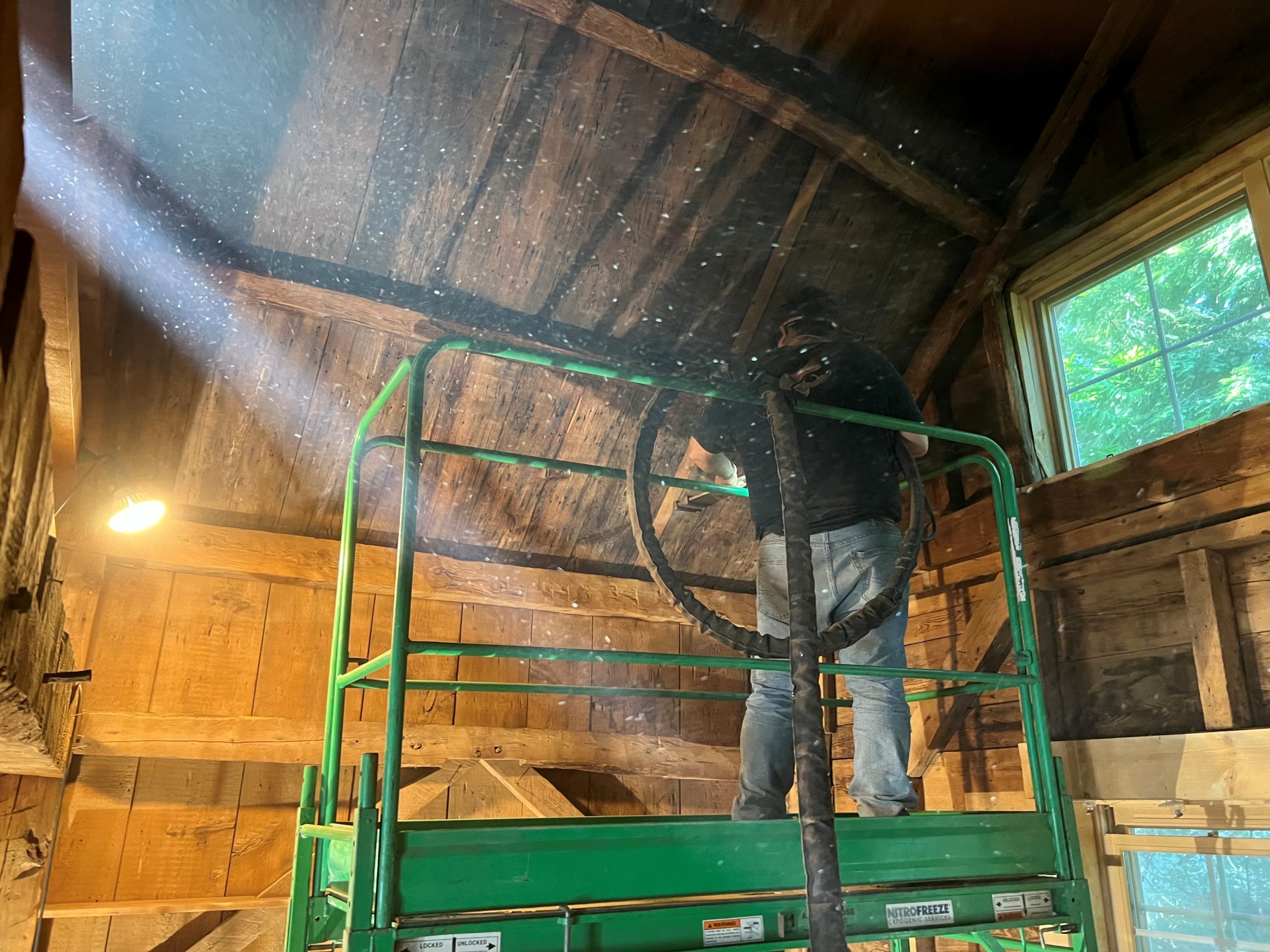 Dry Ice Blasting a Fishing Hut