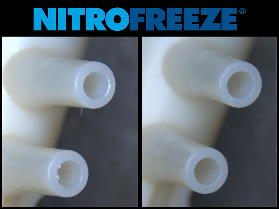 Blind Hole Deburring with Nitrofreeze® Cryogenic Technology
