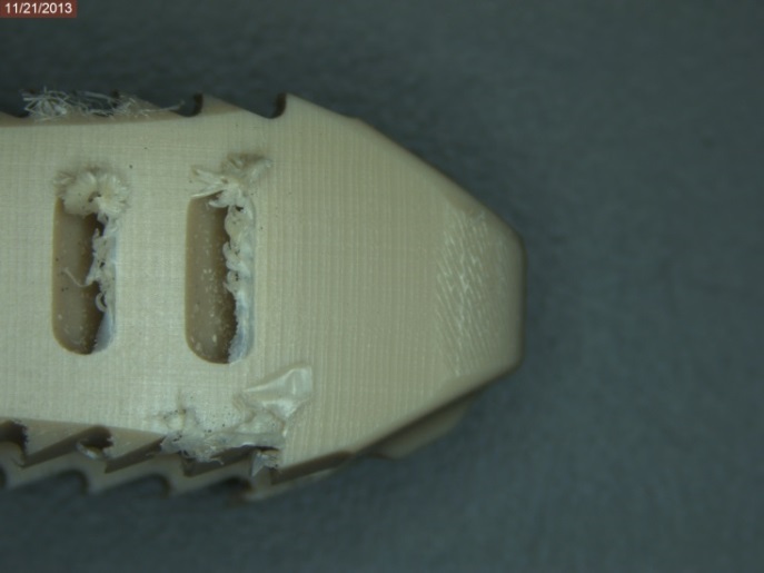 before dry ice deburring peek parts