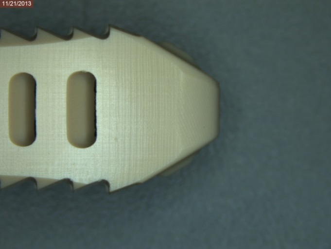 after dry ice deburring peek parts